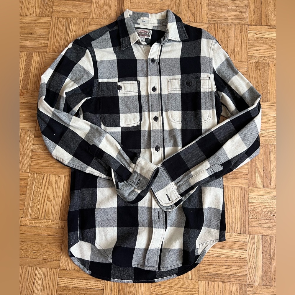 J. Crew Mid Weight Flannel XS Slim